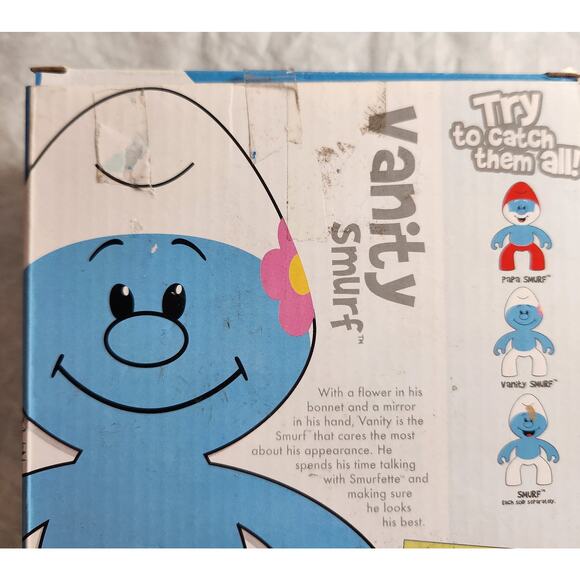 Jakks Pacific The Smurfs Vanity Smurf 6.5" Vinyl Figure 2009 Open Box - Picture 7 of 8